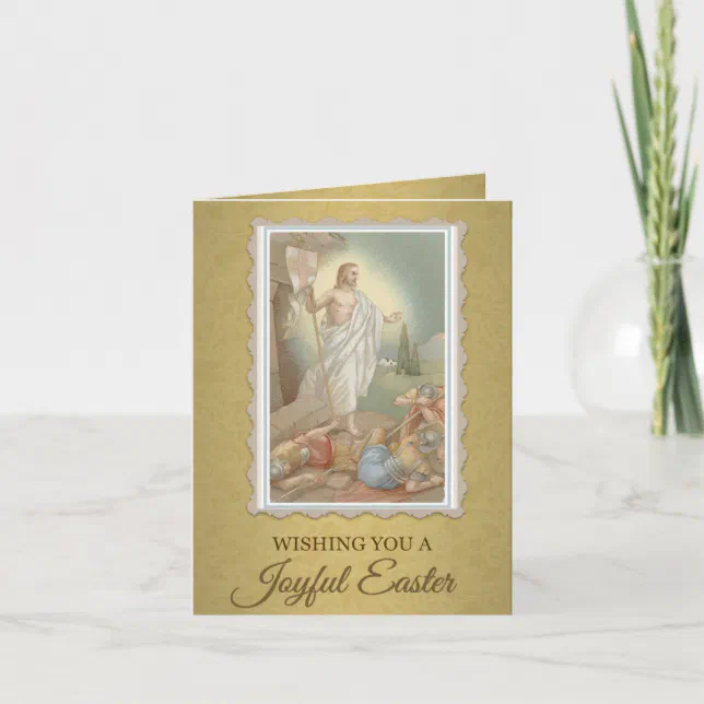 205 Happy Joyful Easter Sunday Greeting Card Zazzle