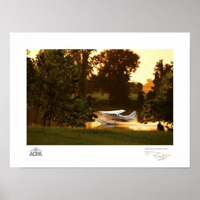 206 Sunset Water Taxi Gallery Poster (Front)
