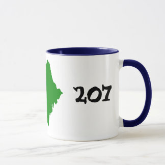 207, area code of Maine! Mug