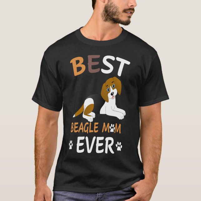 208 Best Beagle Mom Ever T-Shirt (Front)