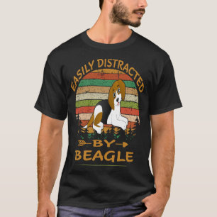 209 Easily Distracted By Beagle T-Shirt