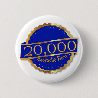 20,000 FINDS ACHIEVEMENT GeoCaching AWARD Button