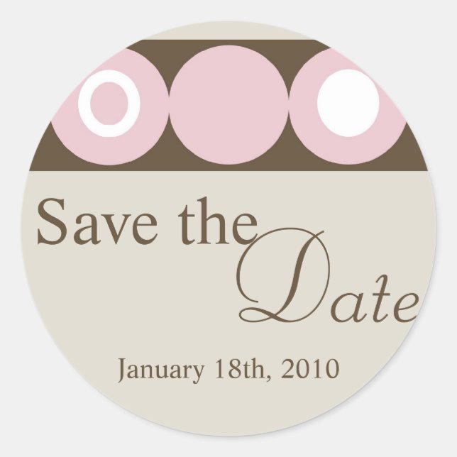 20 -1.50" Retro Circle Envelope Seal Favor Sticker (Front)