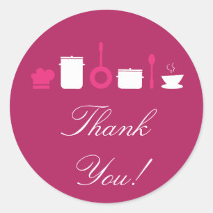 20 - 1.5" Catering Chef Business Stickers