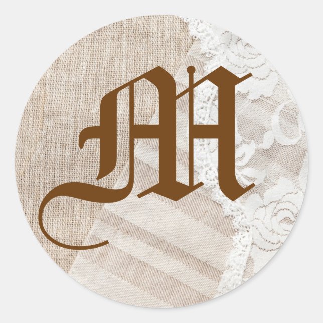 20 - 1.5  Envelope Seal Country Lace Handkerchief (Front)