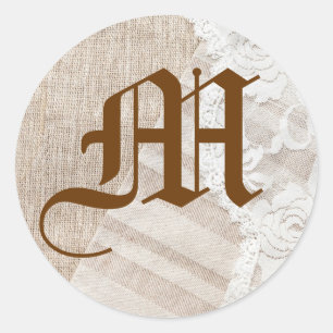 20 - 1.5 Envelope Seal Country Lace Handkerchief