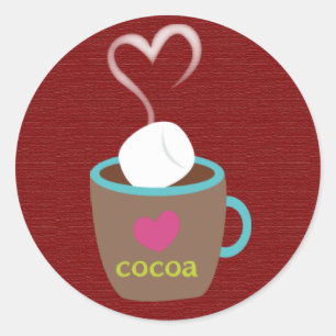 20 - 1.5" Envelope Seal Hot Cup of Coco