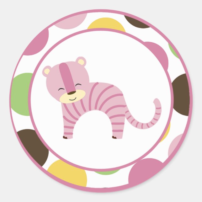 20 - 1.5"  Envelope Seal Jungle Queen Tiger Safari (Front)