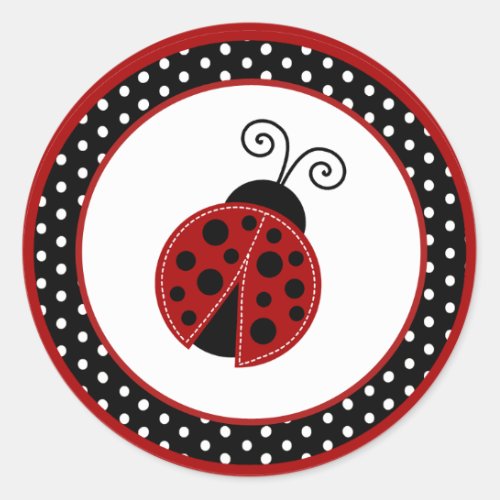 20 _ 15 Envelope Seal Red Ladybug