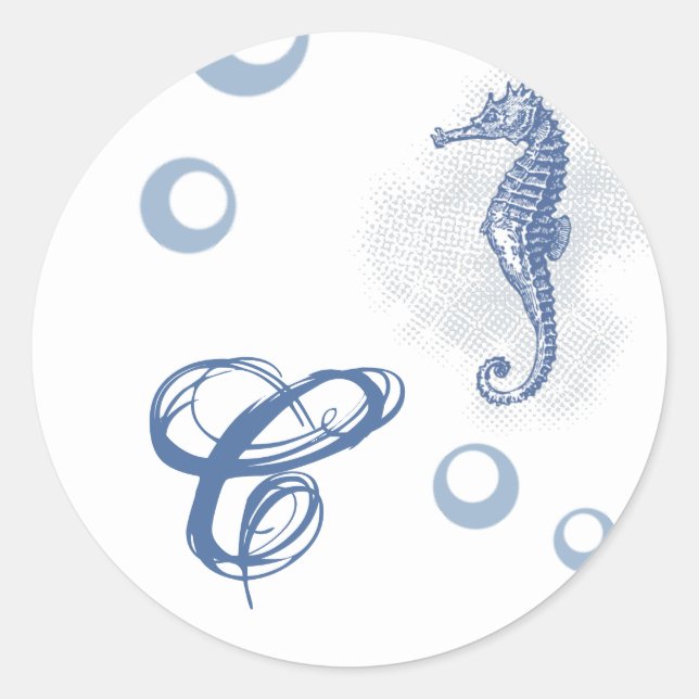 20 - 1.5  Envelope Seal Seahorse Sea Ocean Beach (Front)