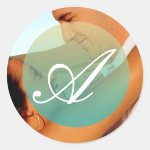 20 - 1.5 Envelope Seal Sunset Fade Teal Blue Tan