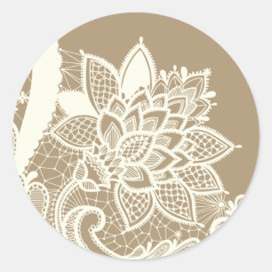 20 - 1.5 Envelope Seal Vintage Victorian Lace Bro