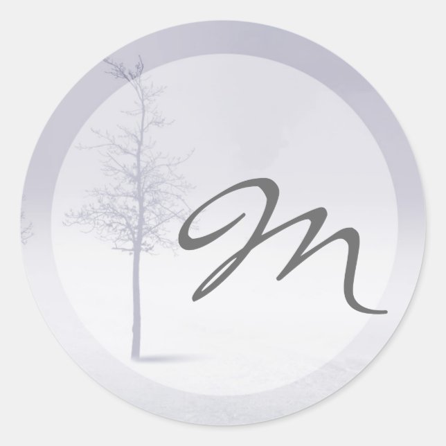 20 - 1.5  Envelope Seal Winter Wonderland Trees (Front)