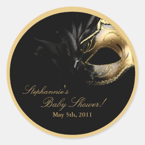20 _ 15  Favor Stickers Masquerade Mask Sweet 16