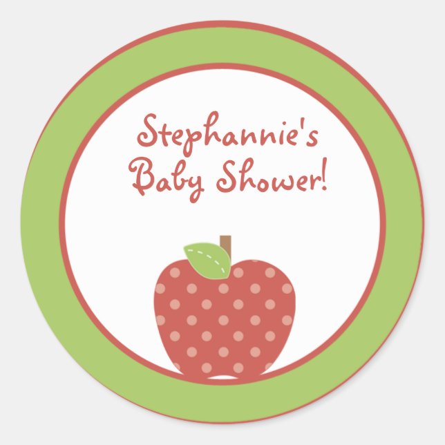 20 - 1.5"  Favor Stickers Red Barn Animals apple (Front)
