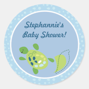 20 - 1.5" Favor Stickers Turtle Reef Ocean Sea