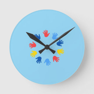 20,32 Hands round acrylic wall clock