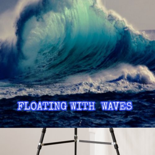 20Blue ocean wavesgifts for ocean lovers vintage Foam Board