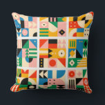 20" Cotton - Bauhaus Decorative Art Pillow 18<br><div class="desc">The Bauhaus movement championed a geometric,  abstract style featuring little sentiment or emotion and no historical nods,  and its aesthetic continues to influence architects,  designers and artists.
Its core objective was a radical concept: to reimagine the material world to reflect the unity of all the arts. designed by Freepik</div>