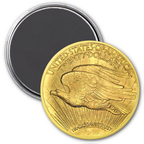 20 Dollar US Eagle Gold Piece Magnet