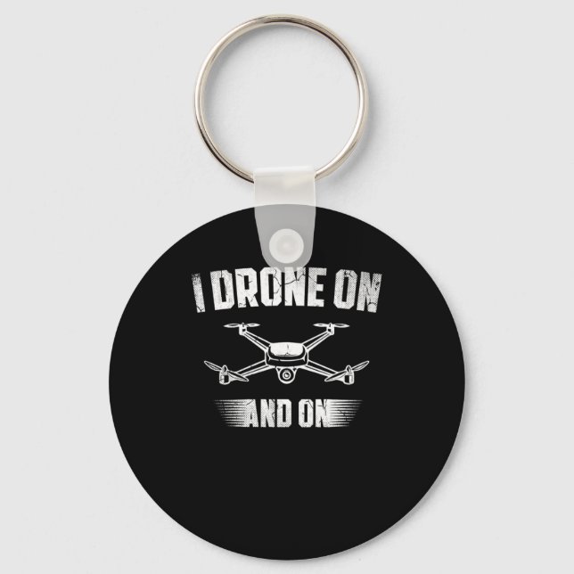 20.Drones for a Drone Pilot Keychain (Front)