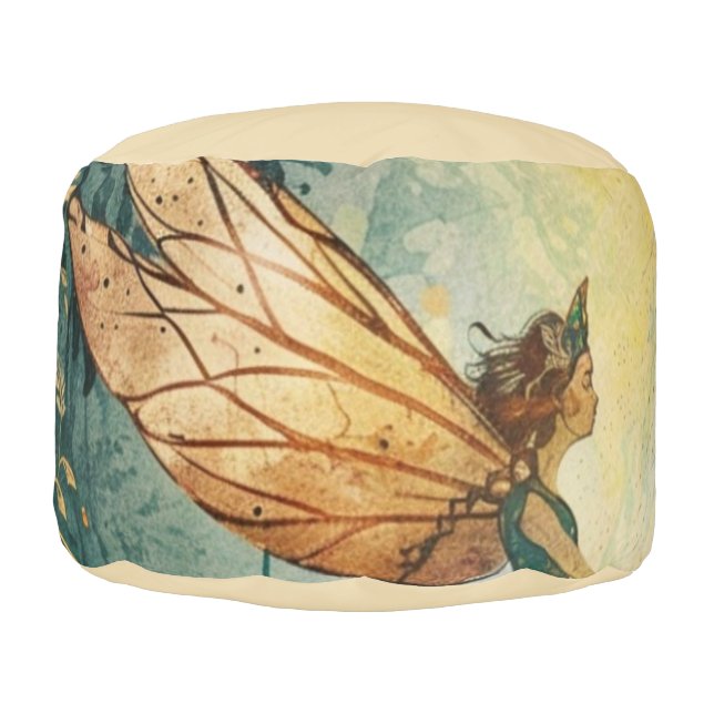 *~* 20 Fantasy Faerie Forest Neutral Dreamy Pouf (Left)