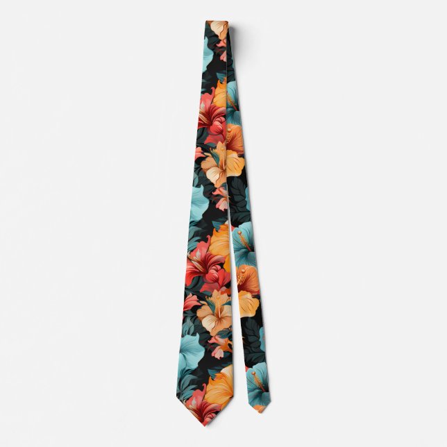 #20 Floral Pattern Neck Tie (Front)