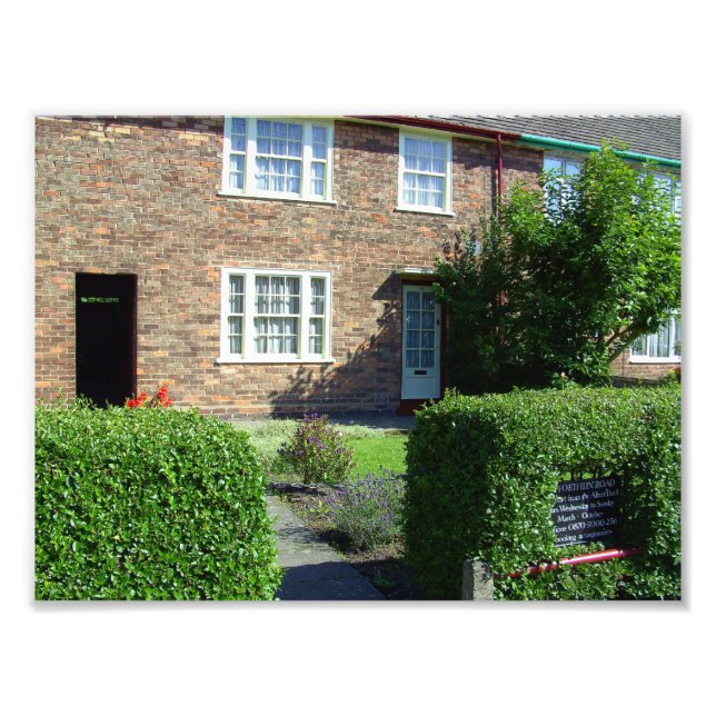 20 Forthlin Road. Childhood home of Paul McCartney Photo Print (Front)