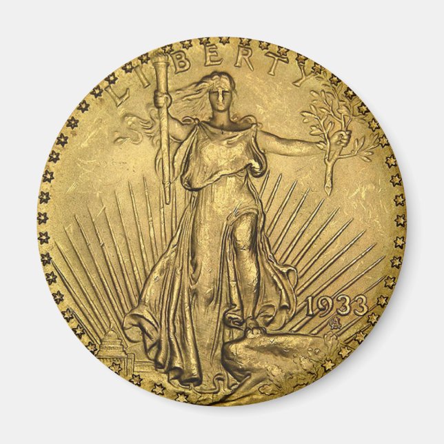 $20 GOLD PIECE MAGNET (Front)