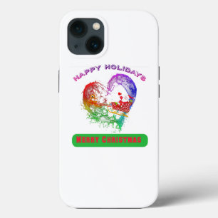 20.Ho Ho Ho Santa claus laugh face merry Christmas iPhone 13 Case