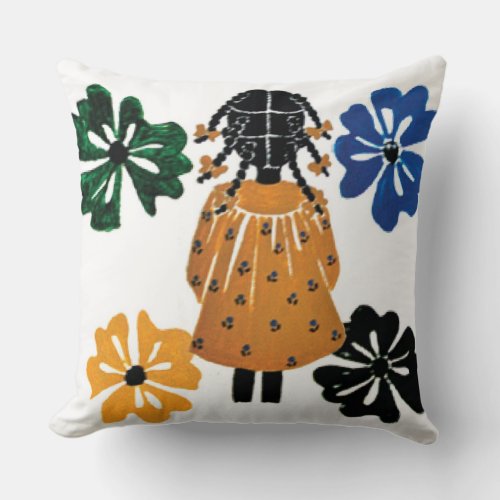 20 inch Cotton Pillow Designed by Rose Hill