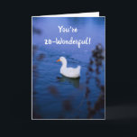 "20 IS WONDERFUL" BIRTHDAY CARD<br><div class="desc">THANK YOU FOR STOPPING BY ONE OF MY EIGHT STORES!</div>