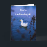 "20 IS WONDERFUL" BIRTHDAY CARD<br><div class="desc">THANK YOU FOR STOPPING BY ONE OF MY EIGHT STORES!</div>