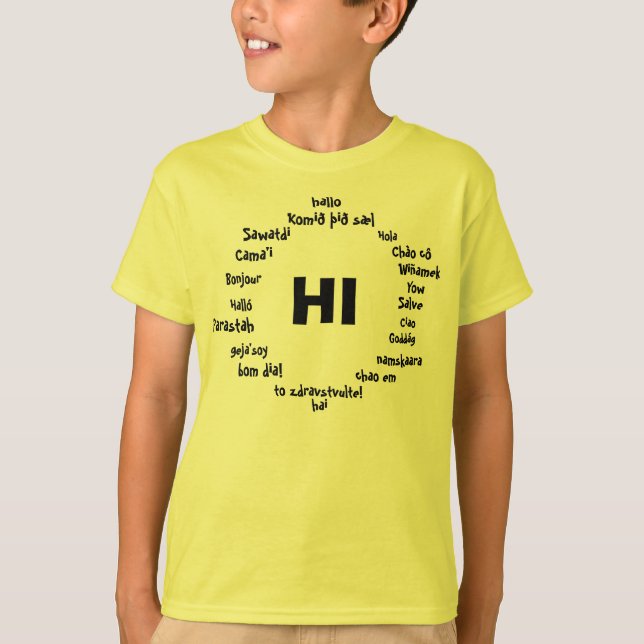 20 languages T-Shirt (Front)