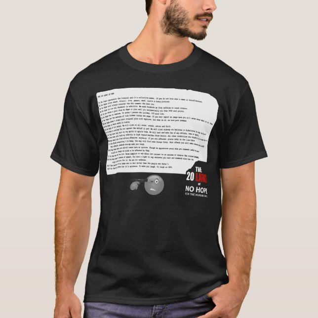 20 Laws of No Hope T-Shirt (Front)