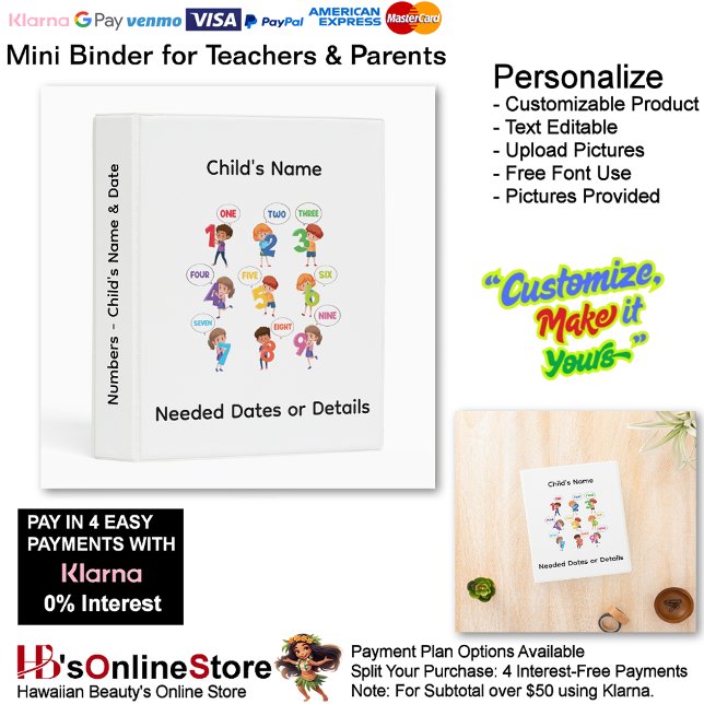 20 Learn Numbers Add Child's Name Date Teacher Mini Binder (20 Learn Numbers Add Child's Name Date Info Teacher Mini Binder.)