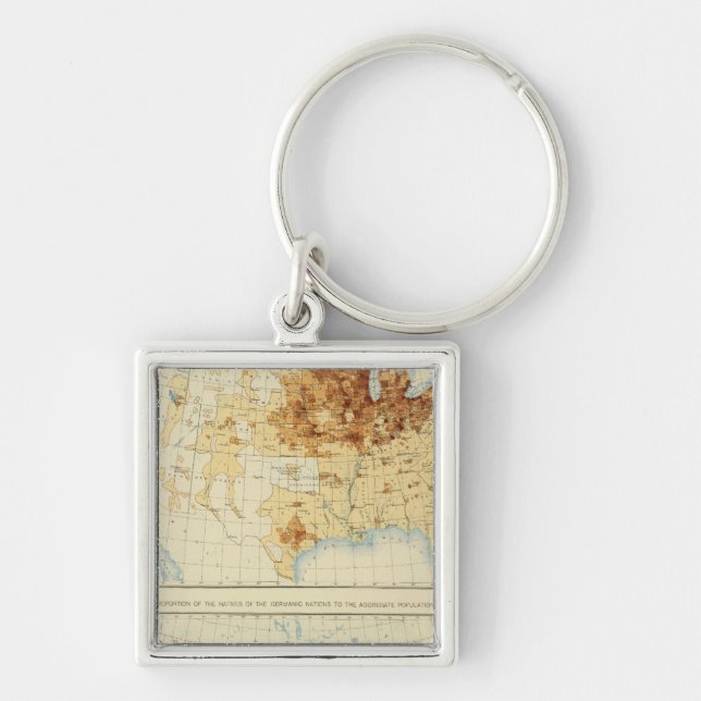 20 Natives of Germanic nations 1890 Keychain (Front)