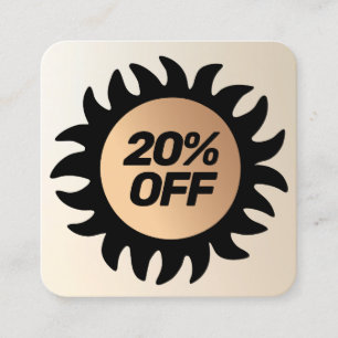 20% OFF Customer Discount Coupon Square Business C Card