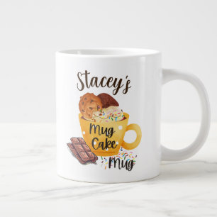 20 oz. Mug, Customizable Name, "Mug Cake Mug" Giant Coffee Mug