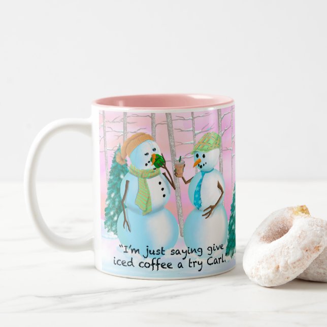 20 oz Snowmen and Coffee mug (With Donut)