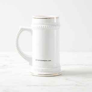 20 oz white stein