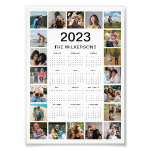 20 Photo Collage 2023 Calendar Photo Enlargement
