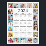 20 Photo Collage 2024 Calendar Photo Enlargement<br><div class="desc">Create your own, Year At A Glance Calendar, Photo Collage for Christmas, Birthdays, Weddings, Anniversaries, Graduations, Father's Day, Mother's Day or any other Special Occasion, with our easy-to-use design tool. Add your favorite photos of friends, family, vacations, hobbies and pets and you'll have a stunning, one-of-a-kind photo collage. Our custom...</div>
