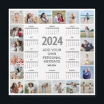 20 Photo Collage 2024 Year At A Glance Calendar<br><div class="desc">Create your own, Year At A Glance Calendar, Photo Collage for Christmas, Birthdays, Weddings, Anniversaries, Graduations, Father's Day, Mother's Day or any other Special Occasion, with our easy-to-use design tool. Add your favorite photos of friends, family, vacations, hobbies and pets and you'll have a stunning, one-of-a-kind photo collage. Our custom...</div>