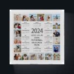 20 Photo Collage 2024 Year At A Glance Calendar Paperweight<br><div class="desc">Create your own, Year At A Glance Calendar, Photo Collage for Christmas, Birthdays, Weddings, Anniversaries, Graduations, Father's Day, Mother's Day or any other Special Occasion, with our easy-to-use design tool. Add your favorite photos of friends, family, vacations, hobbies and pets and you'll have a stunning, one-of-a-kind photo collage. Our custom...</div>