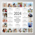 20 Photo Collage 2024 Year At A Glance Calendar Poster<br><div class="desc">Create your own, Year At A Glance Calendar, Photo Collage for Christmas, Birthdays, Weddings, Anniversaries, Graduations, Father's Day, Mother's Day or any other Special Occasion, with our easy-to-use design tool. Add your favorite photos of friends, family, vacations, hobbies and pets and you'll have a stunning, one-of-a-kind photo collage. Our custom...</div>