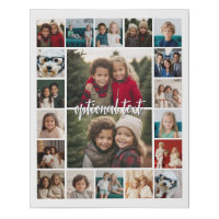 20 Photo Collage Optional Text - white background