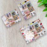 20 Photo Collage Personalized Template Wrapping Paper Sheets<br><div class="desc">Customizable gift wrap paper - you can add your own twenty photos .. personalized wrapping paper sheets from Ricaso - designed with spaces for your own photographs</div>