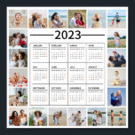 20 Photo Collage US 2023 Yearly Calendar Poster<br><div class="desc">Create your own, Year At A Glance Calendar, Photo Collage for Christmas, Birthdays, Weddings, Anniversaries, Graduations, Father's Day, Mother's Day or any other Special Occasion, with our easy-to-use design tool. Add your favorite photos of friends, family, vacations, hobbies and pets and you'll have a stunning, one-of-a-kind photo collage. Our custom...</div>