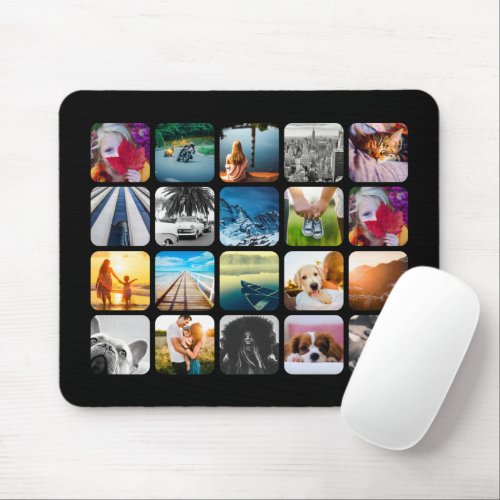 20 Photo Mouse Pad Template Collage Rounded Frame
